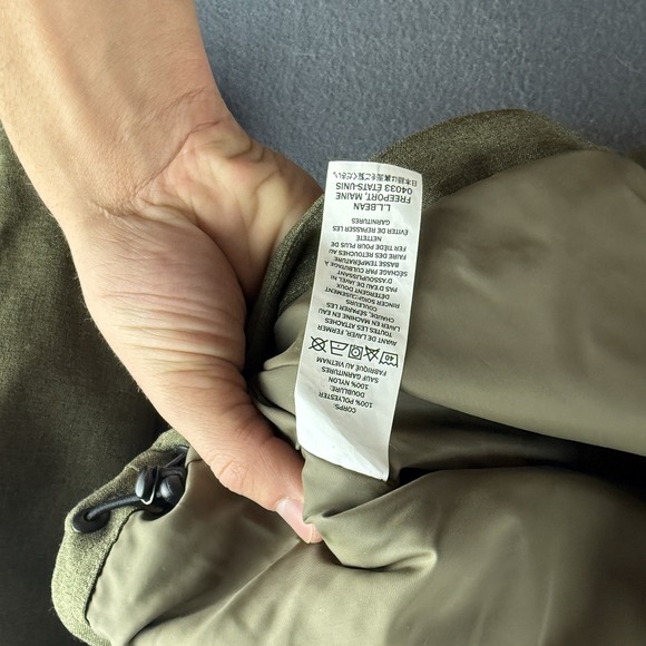 LL Bean Jacket Mens L Green Tek 3-in-1 All Season Parka Hooded Primaloft 284416* - Picture 11 of 14